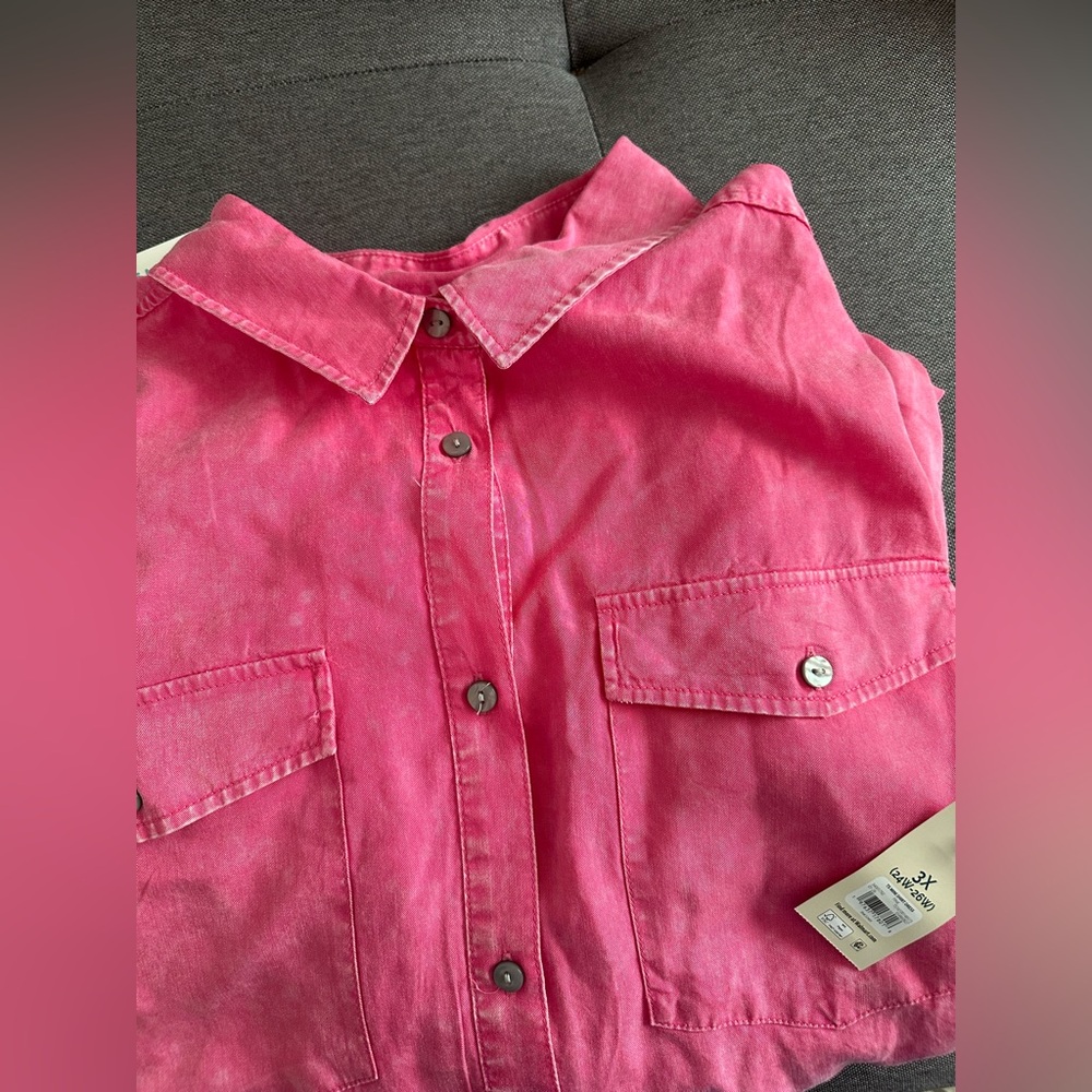 Zara Fuchsia Button-Up dress